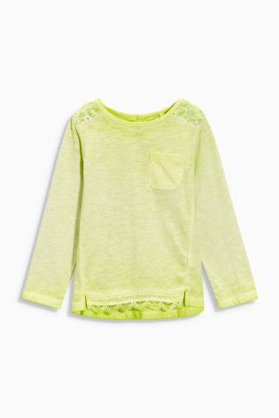 Lime Wave Dye T-Shirt (3mths-6yrs)